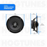 Hogtunes - - 462F-RM - 6.5" Front Speaker Kit - Cycle City Outdoors