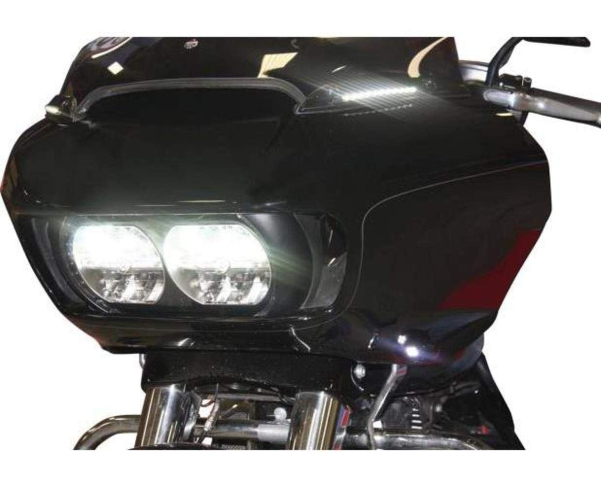 Custom Dynamics Gloss Black LED Windshield Trim CD-RG-WT-15-B - Cycle City Outdoors