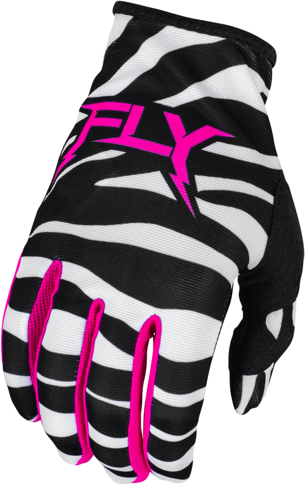 Youth Lite Uncaged Gloves Black/White/Neon Pink Ym - Cycle City Outdoors