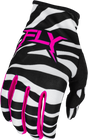 Youth Lite Uncaged Gloves Black/White/Neon Pink Ym - Cycle City Outdoors