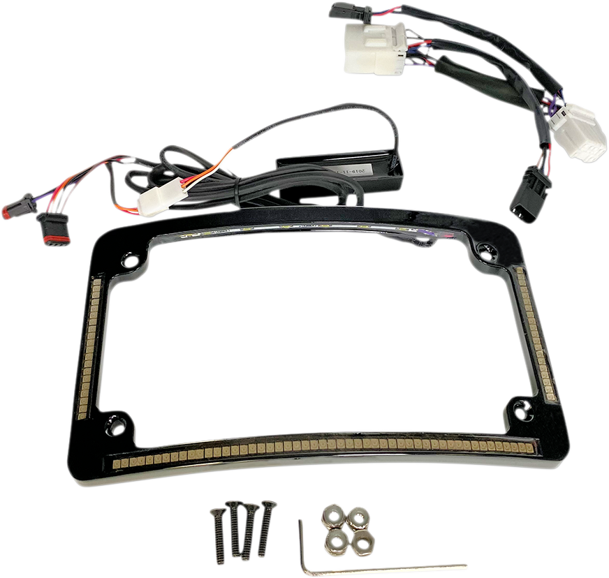 Custom Dynamics All in One License Plate Frame - Black TF05-HD-B - Cycle City Outdoors