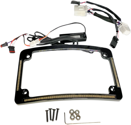 Custom Dynamics All in One License Plate Frame - Black TF05-HD-B - Cycle City Outdoors