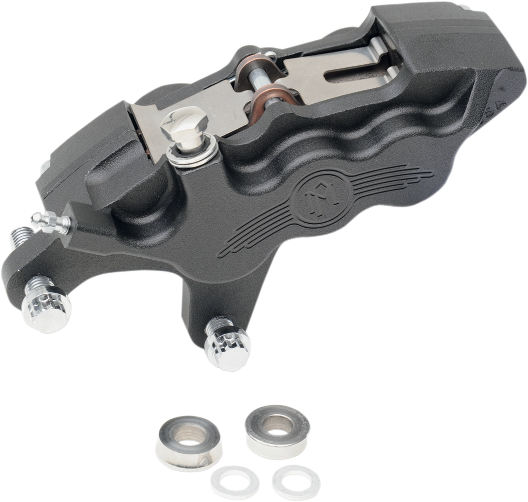 PERFORMANCE MACHINE (PM) 6 Piston Caliper - 11.5" - Left - Black Ops 0051-2915-SMB