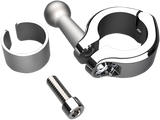 Ciro Ball Mount - Aluminum Clamp - 7/8" - 1" Handlebars - Chrome 50128 - Cycle City Outdoors