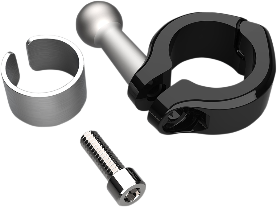 CIRO Ball Mount - Aluminum Clamp - 7/8" - 1" Handlebars - Black 50129 - Cycle City Outdoors