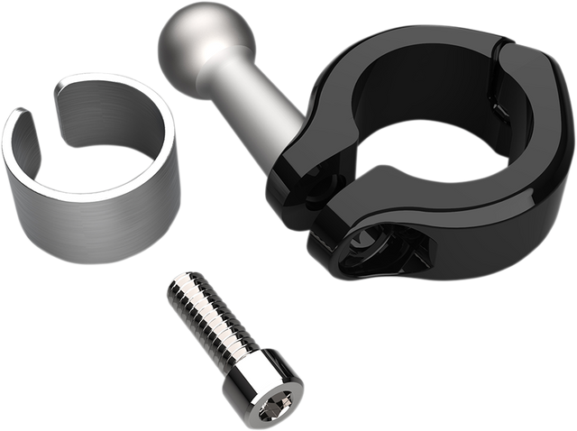 CIRO Ball Mount - Aluminum Clamp - 7/8" - 1" Handlebars - Black 50129 - Cycle City Outdoors