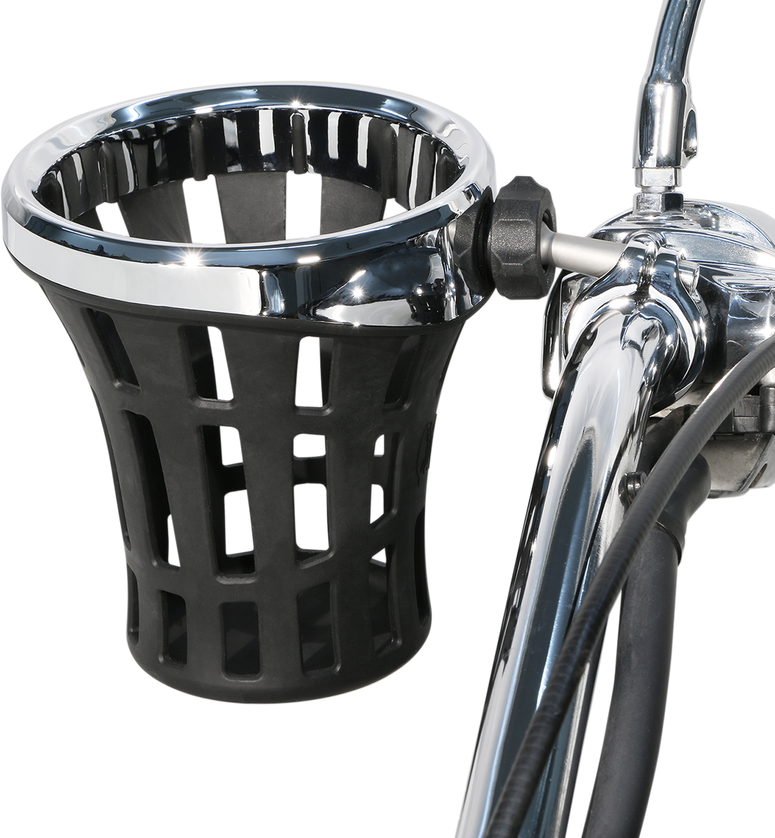 Ciro Drink Holder - 7/8" - 1" Clamp - Chrome 50812 - Cycle City Outdoors