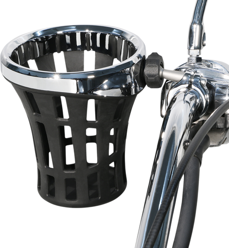 Ciro Drink Holder - 1-1/4" Clamp - Chrome 50814 - Cycle City Outdoors