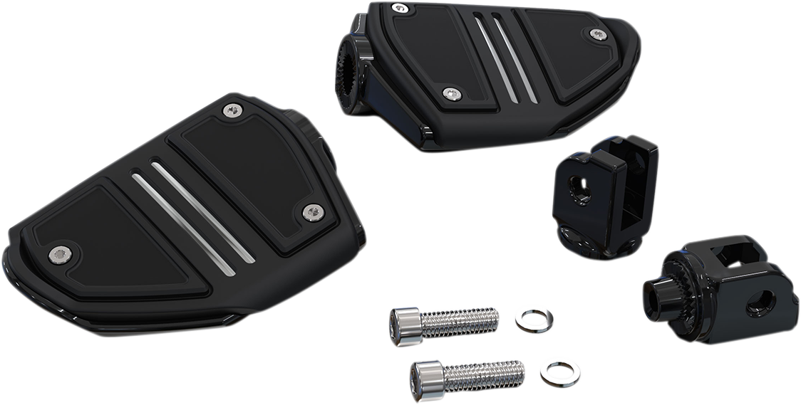 Ciro Twin Rail Footpeg - Black - Softail 61427 - Cycle City Outdoors