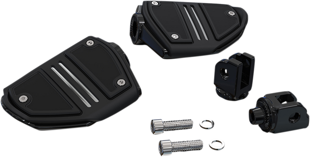 Ciro Twin Rail Footpeg - Black - Softail 61427 - Cycle City Outdoors