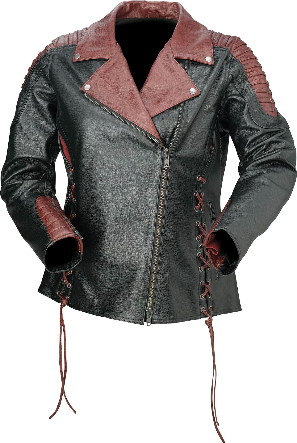 Z1R Women's Combiner Leather Jacket