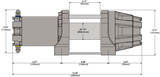 KFI PRODUCTS AS-25 Assault Winch - 2500 Lb - Synthetic Cable AS-25