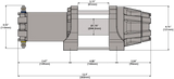 KFI PRODUCTS AS-50X Assault Winch - 5000 Lb - Synthetic Cable AS-50X