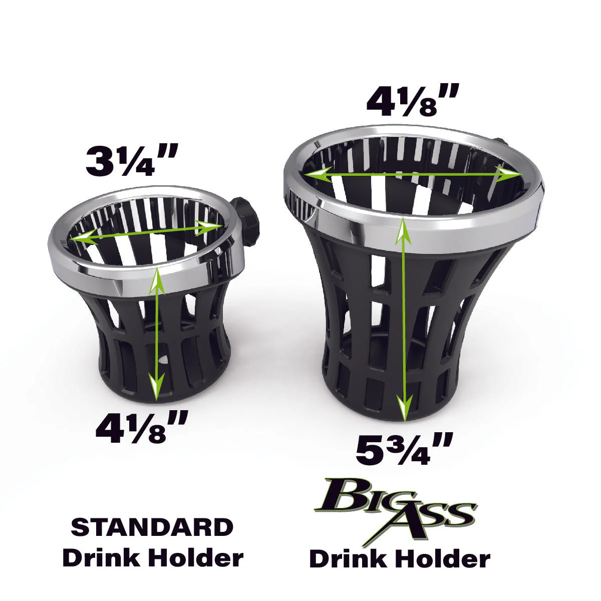 CIRO Drink Holder - Gen 2 - Big Ass® - Black - Passenger - Black Mount 55922