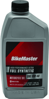 BikeMaster 10W40 Full Synthetic Oil - Quart