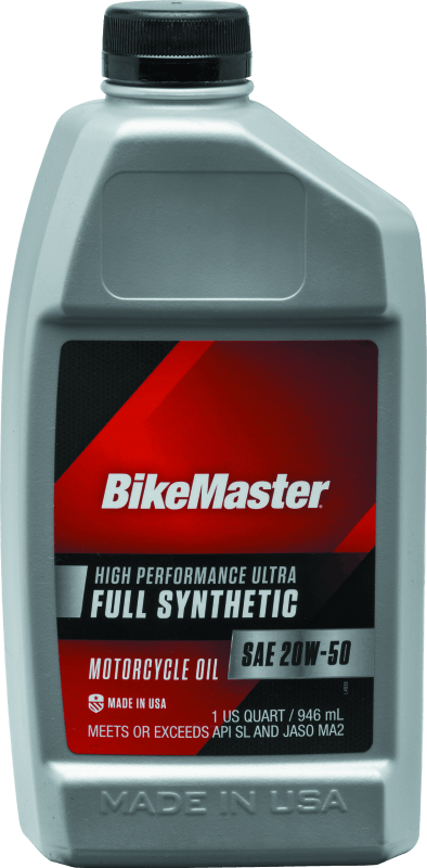 BikeMaster 20W50 Full Synthetic Oil - Quart