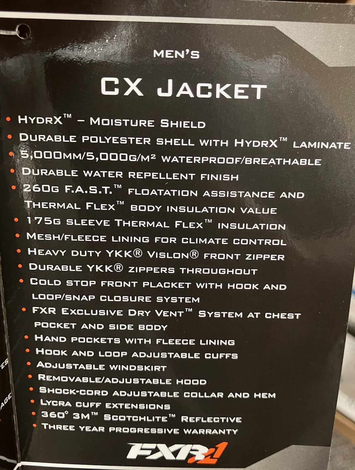 FXR M CX Jacket 21 Black Ops - L - Cycle City Outdoors