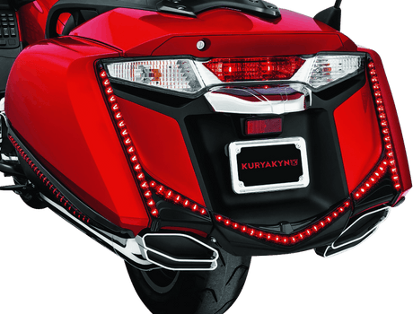 Kuryakyn L.E.D. Vertical Rear Light Strips 12-17 GL1800 Gloss Black Smoke Lens - Cycle City Outdoors