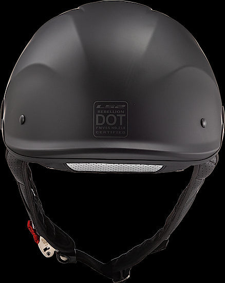 LS2 - Rebellion Half Helmet - Matte Black - Cycle City Outdoors