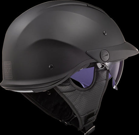 LS2 - Rebellion Half Helmet - Matte Black - Cycle City Outdoors