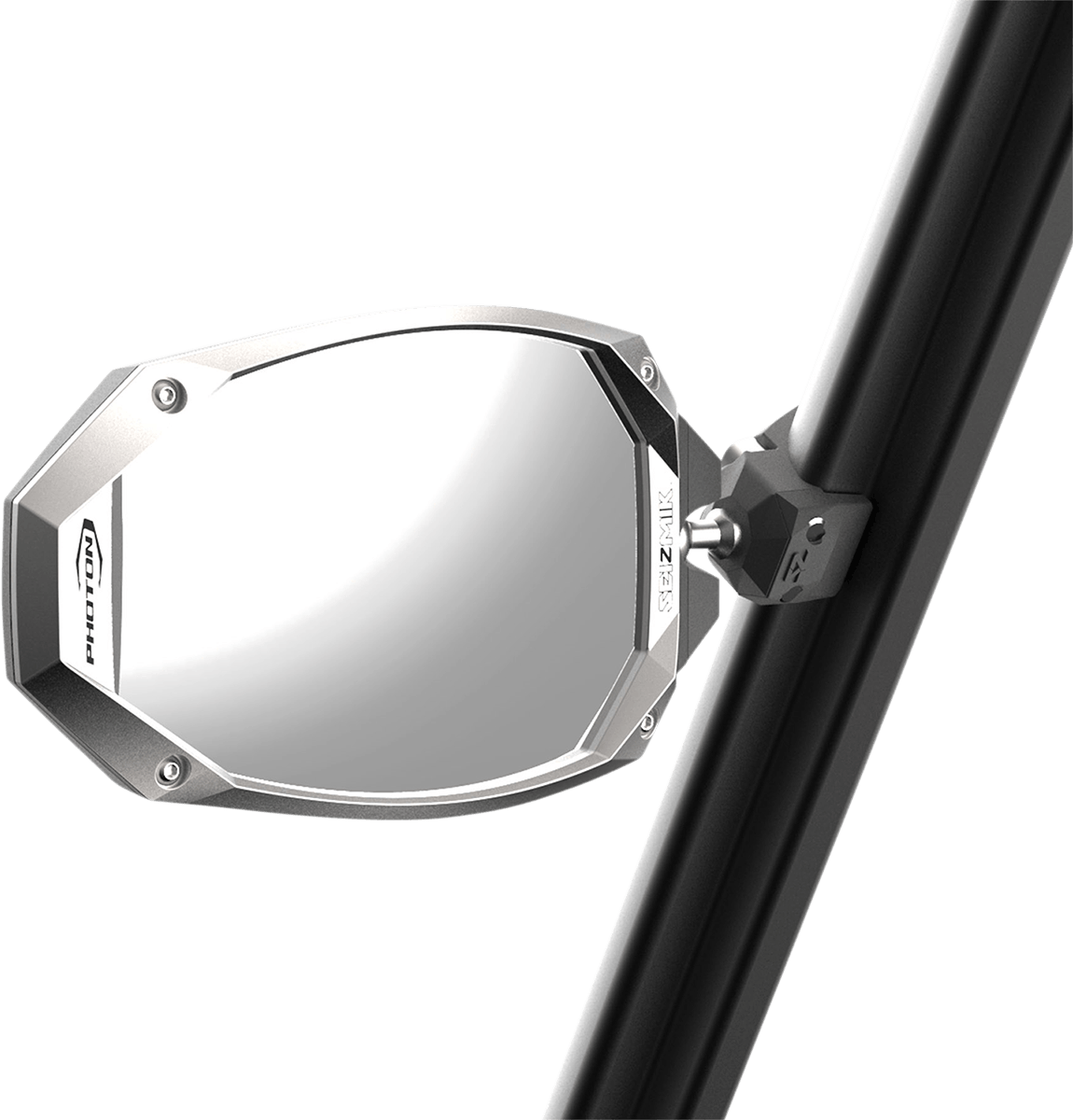 SEIZMIK Mirror - Photon - Side View - Oval - Black/Silver - Pro Fit 56-18109