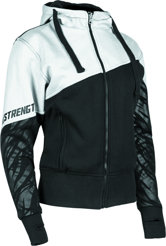 Speed and Strength Cat Outa Hell Hoody White/Black Womens - Small - Cycle City Outdoors