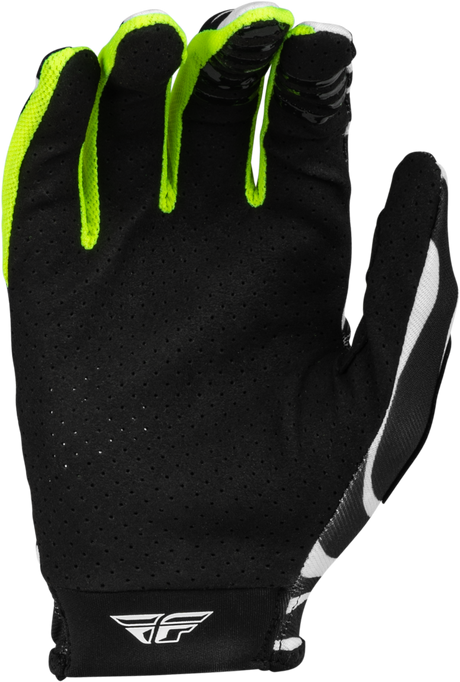 Youth Lite Uncaged Gloves Black/White/Neon Green Ys - Cycle City Outdoors