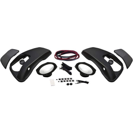 Hogtunes - 4405-0393 6x9-Inch Saddlebag Lid Speaker Kit with Speakers - Cycle City Outdoors