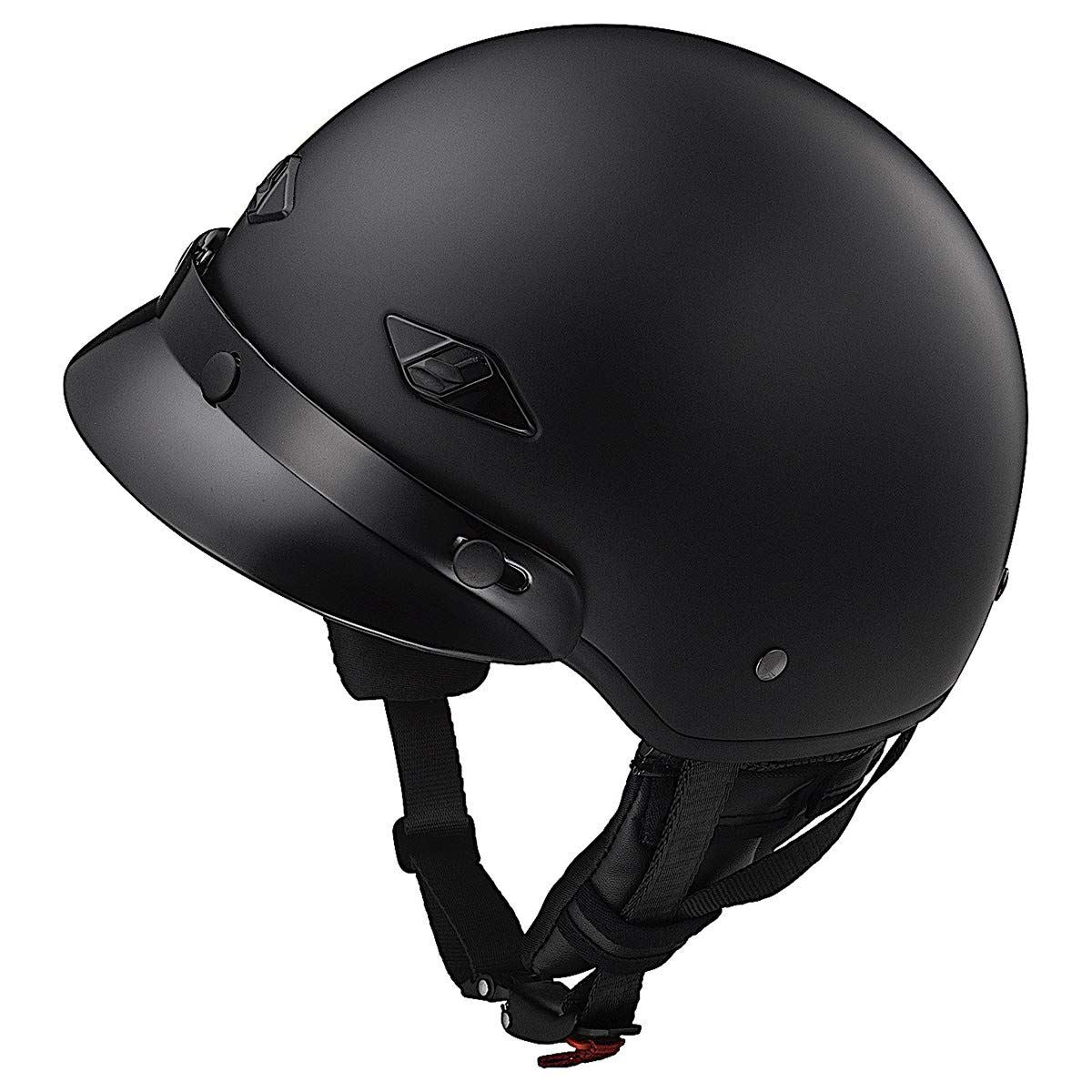 LS2 Bagger Helmet Matte Black Half Helmet 568- - Cycle City Outdoors