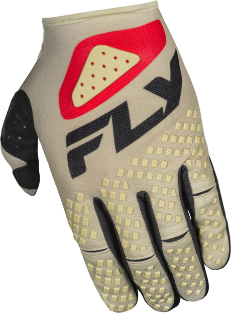 Youth Kinetic Sym Gloves Light Grey/Red/Black Ys - Cycle City Outdoors