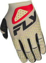 Youth Kinetic Sym Gloves Light Grey/Red/Black Ym - Cycle City Outdoors