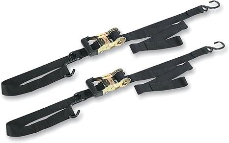 Ancra Black Big Bike Gradual Release Ratcheting Integra Tie Down - Pair