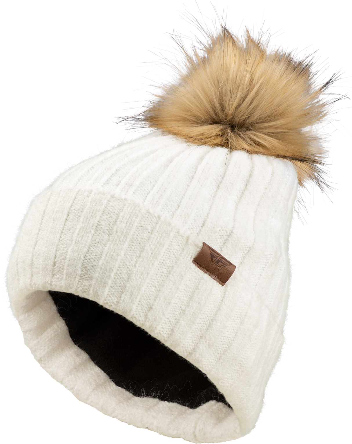 Fly Women's Snow Pom Beanie Beige - Cycle City Outdoors