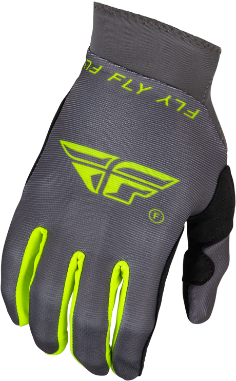 Youth Pro Lite Gloves Charcoal/Hi Vis Yl - Cycle City Outdoors