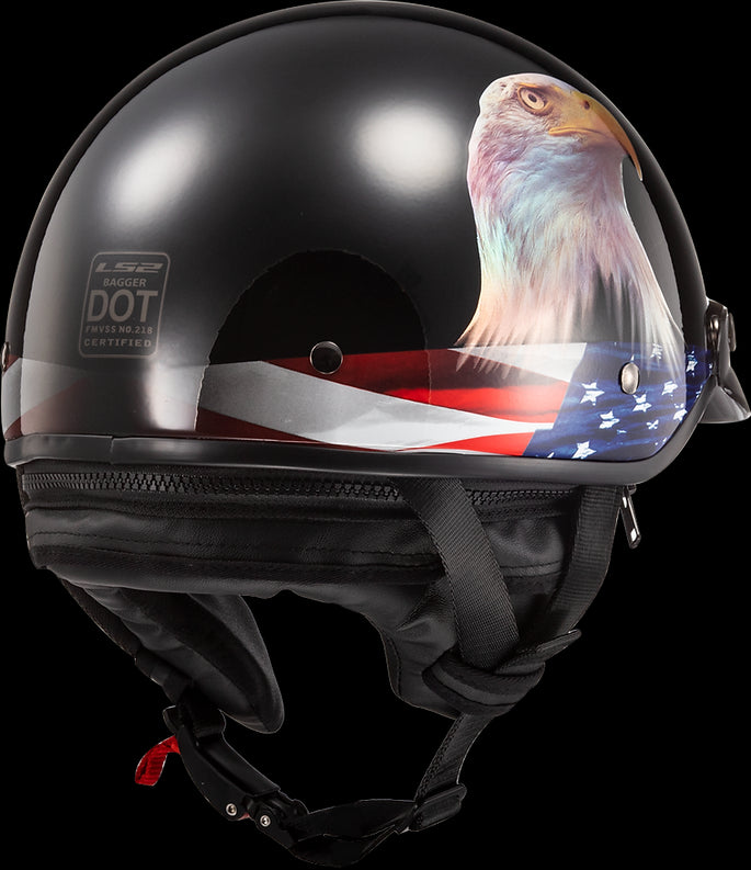 LS2 - Bagger Half Helmet Helmet - Murica