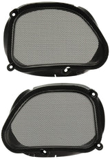 Hogtunes - 57 MESH Replacement Front Speaker Grills for 1998-2013 Harley-Davidson Road Glide - Cycle City Outdoors