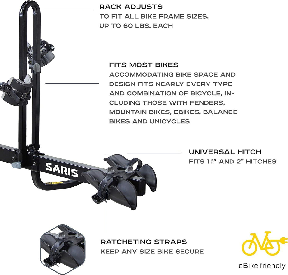 Saris - Freedom Hitch 2 Bike Rack - Cycle City Outdoors