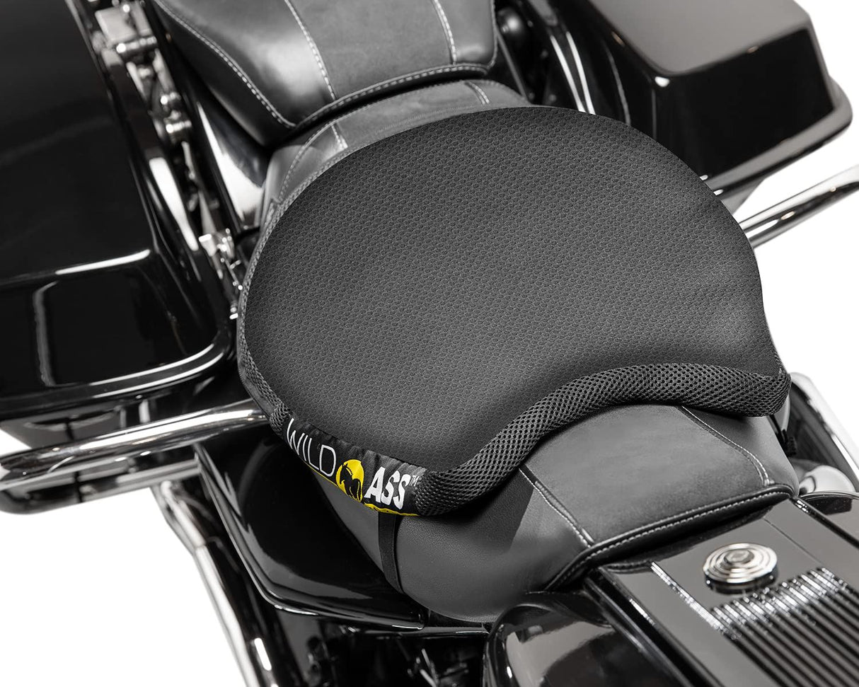 Wild Ass Smart Classic Motorcycle Seat Cushion, Black