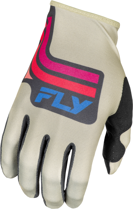 Youth Lite Vice Gloves Light Grey/Pink/Coral Ys - Cycle City Outdoors