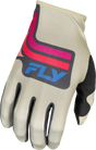 Youth Lite Vice Gloves Light Grey/Pink/Coral Yl - Cycle City Outdoors