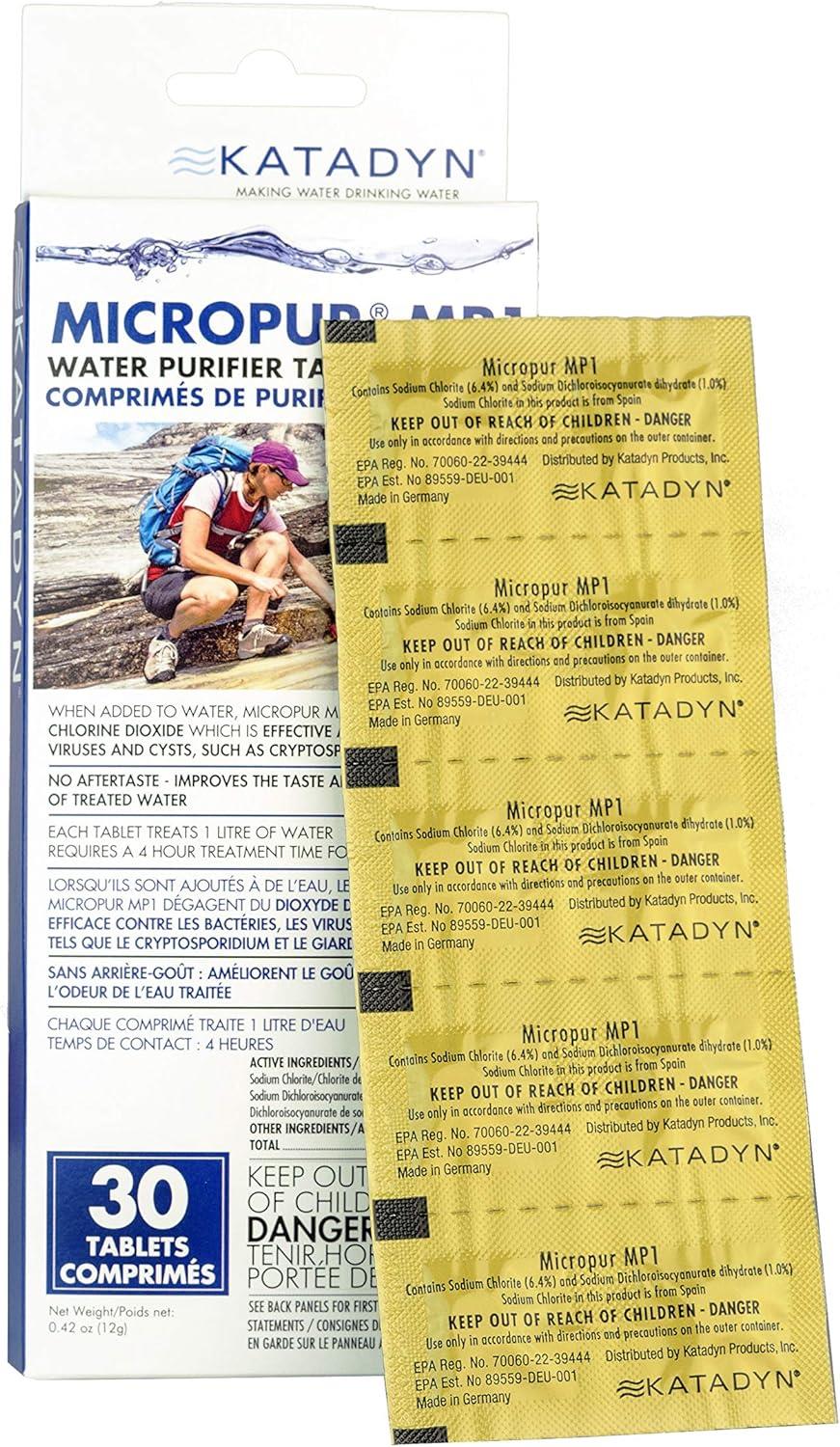 Katadyn - Micropure MP1 Tabs (30 pack) - Cycle City Outdoors