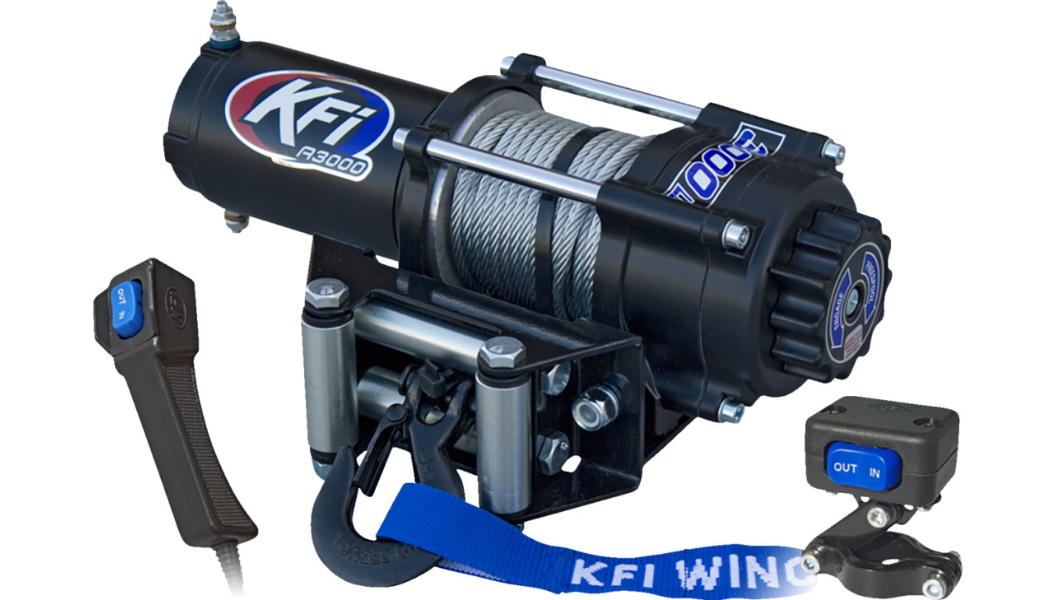 KFI PRODUCTS A3000 ATV Winch - 3000 lb - Steel Cable A3000