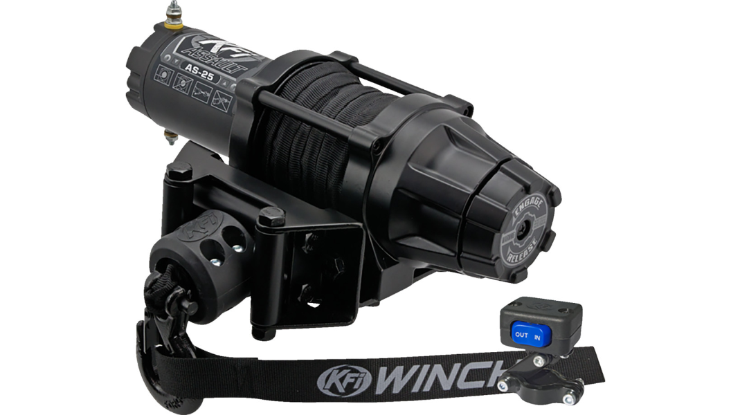 KFI PRODUCTS AS-25 Assault Winch - 2500 Lb - Synthetic Cable AS-25