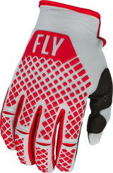 Youth Kinetic Gloves Red/Grey Ym - Cycle City Outdoors