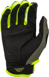 Youth Kinetic Gloves Olive Green/Hi Vis Ys - Cycle City Outdoors