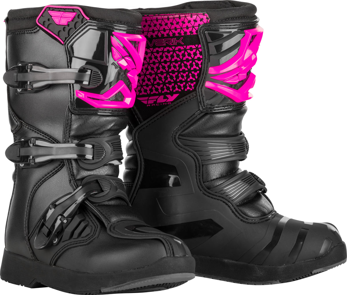 Youth Maverik Boots Pink/Black Sz 01 - Cycle City Outdoors