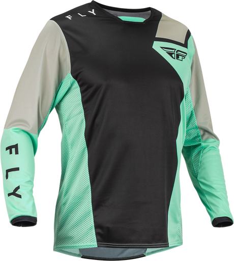 Kinetic Jet Jersey Black/Mint/Grey Md - Cycle City Outdoors